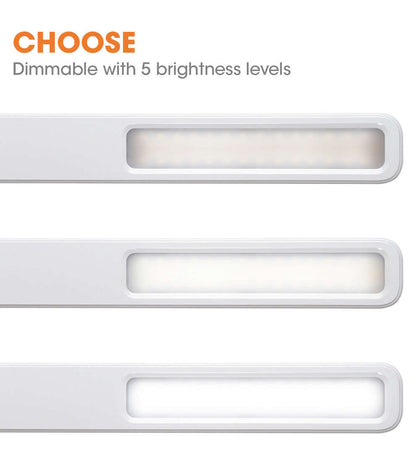 OttLite 19 White LED Slimline Desk Lamp