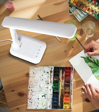 OttLite 19 White LED Slimline Desk Lamp